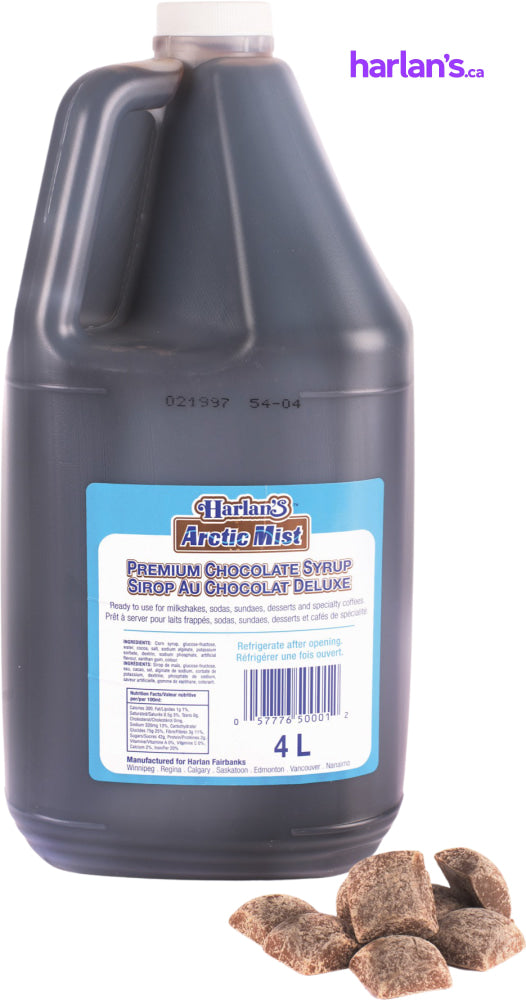 Arctic Mist Syrup Concentrate - Chocolate - 2 x 4L Jugs -Item#41560 - Harlan Fairbanks Canada