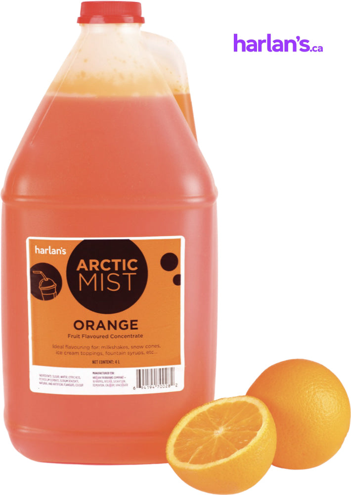 Arctic Mist Syrup Concentrate - Orange (1x4L) Item#41553 - Harlan Fairbanks Canada