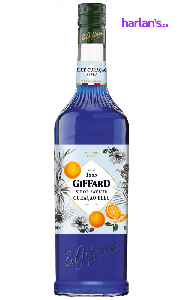 Blue Curacao Syrup (1L | Mix & Match Flavours - groups of 6) - Harlan Fairbanks Canada