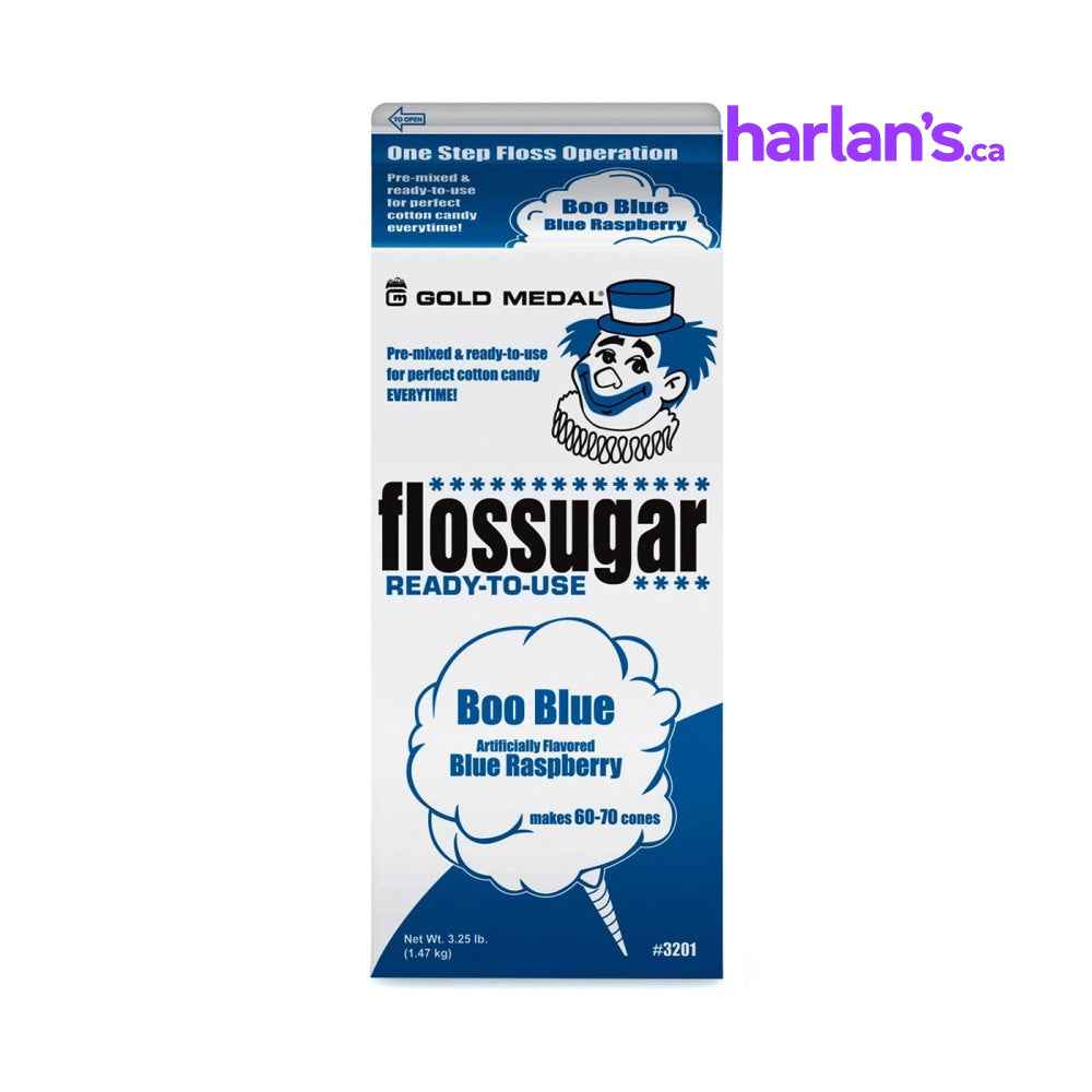 Boo Blue (Blue Raspberry) Cotton Candy Flossugar Carton -Item#55201
