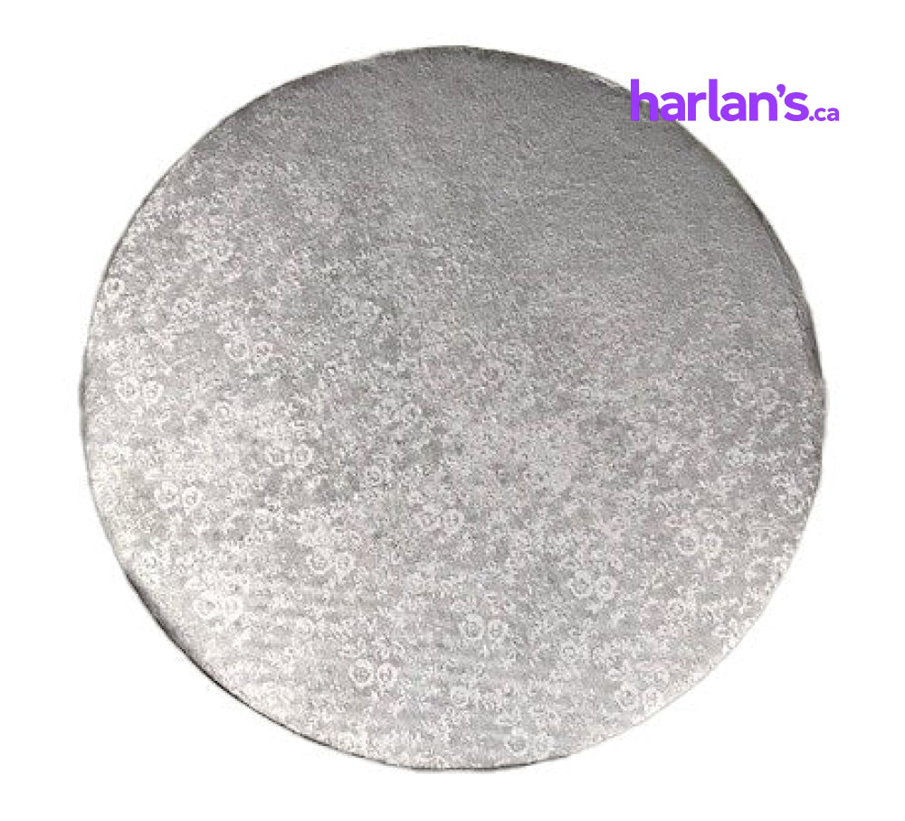 Cake Board - Silver Wrap Round 9"   450925 - Harlan Fairbanks Canada