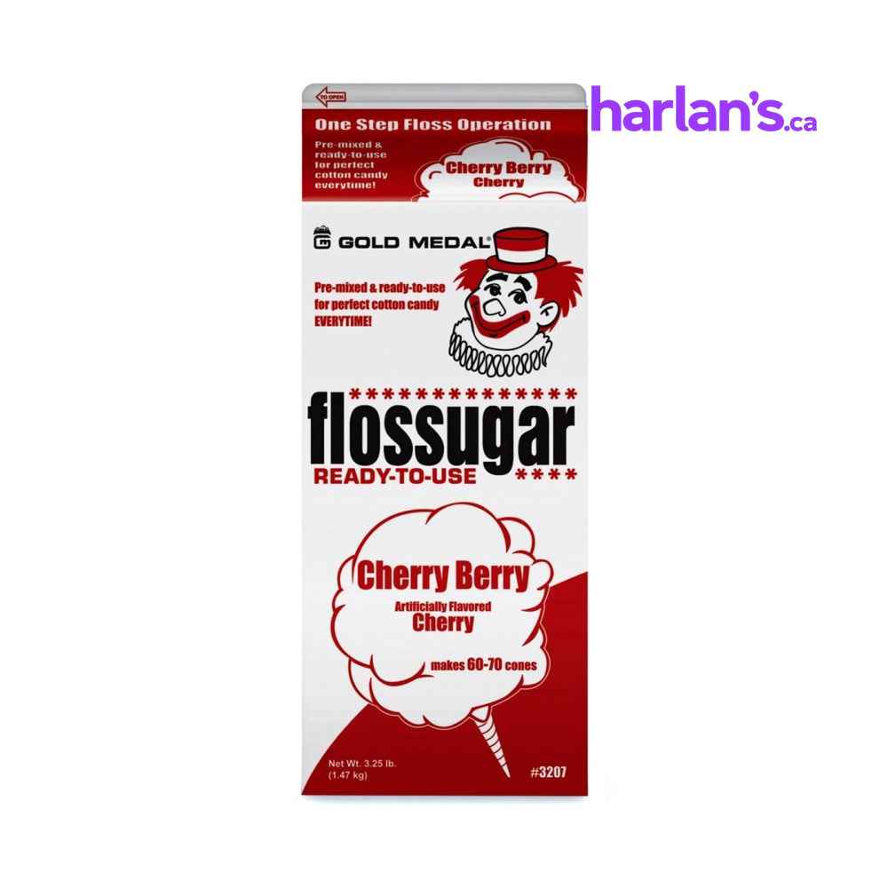 Cherry Berry (Cherry) Cotton Candy Flossugar Carton -Item#55207