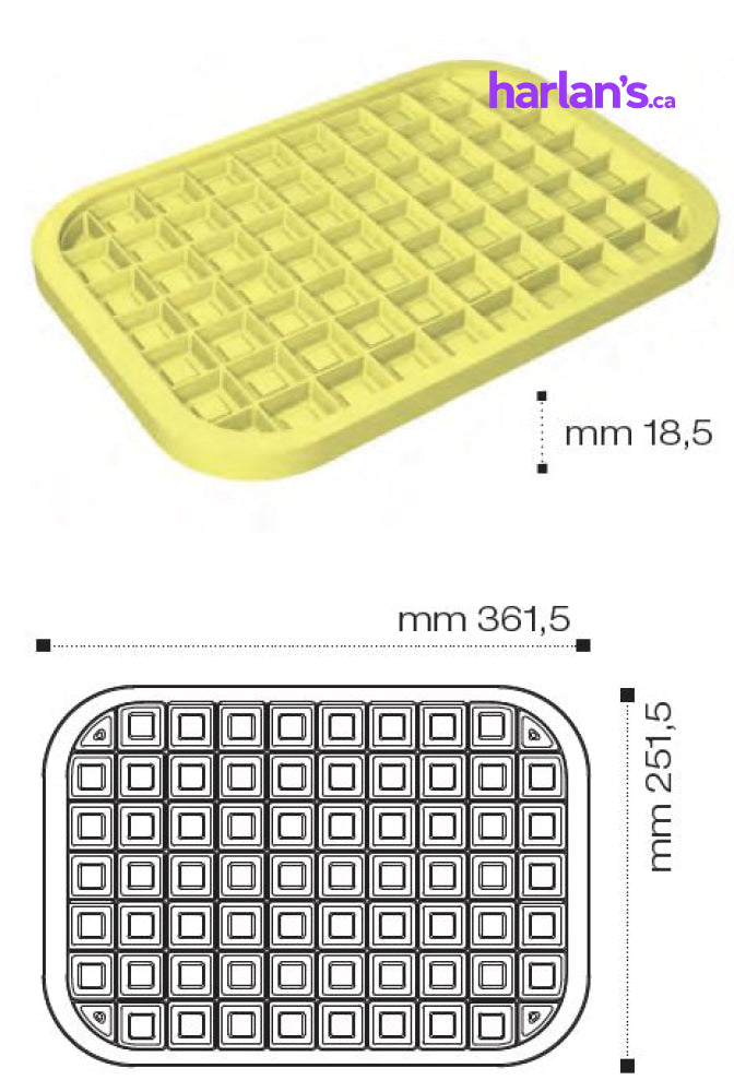 Choco - Silicone Mould for Wide Gelato Pans   45P205 - Harlan Fairbanks Canada