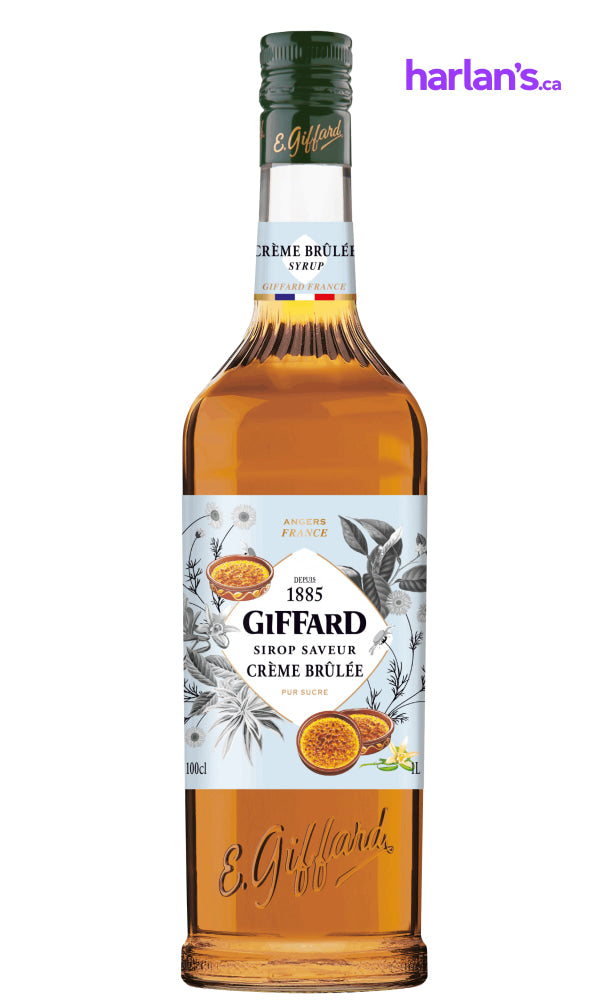 Crème Brulee Syrup (1L | Mix & Match Flavours - groups of 6) - Harlan Fairbanks Canada