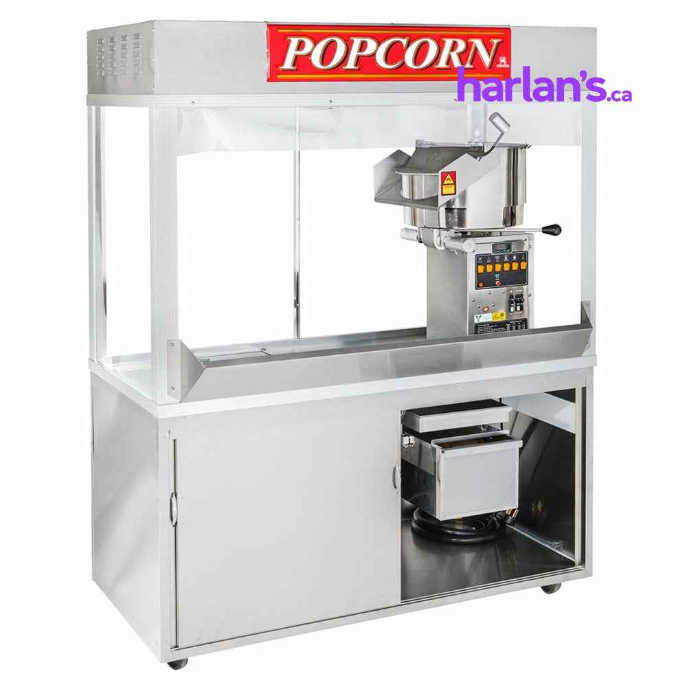 Cretors 20oz Enclosed President 5' Cabinet Popper Popcorn Machine -Item#PR20D1D-5E1O-X - Call us for pricing