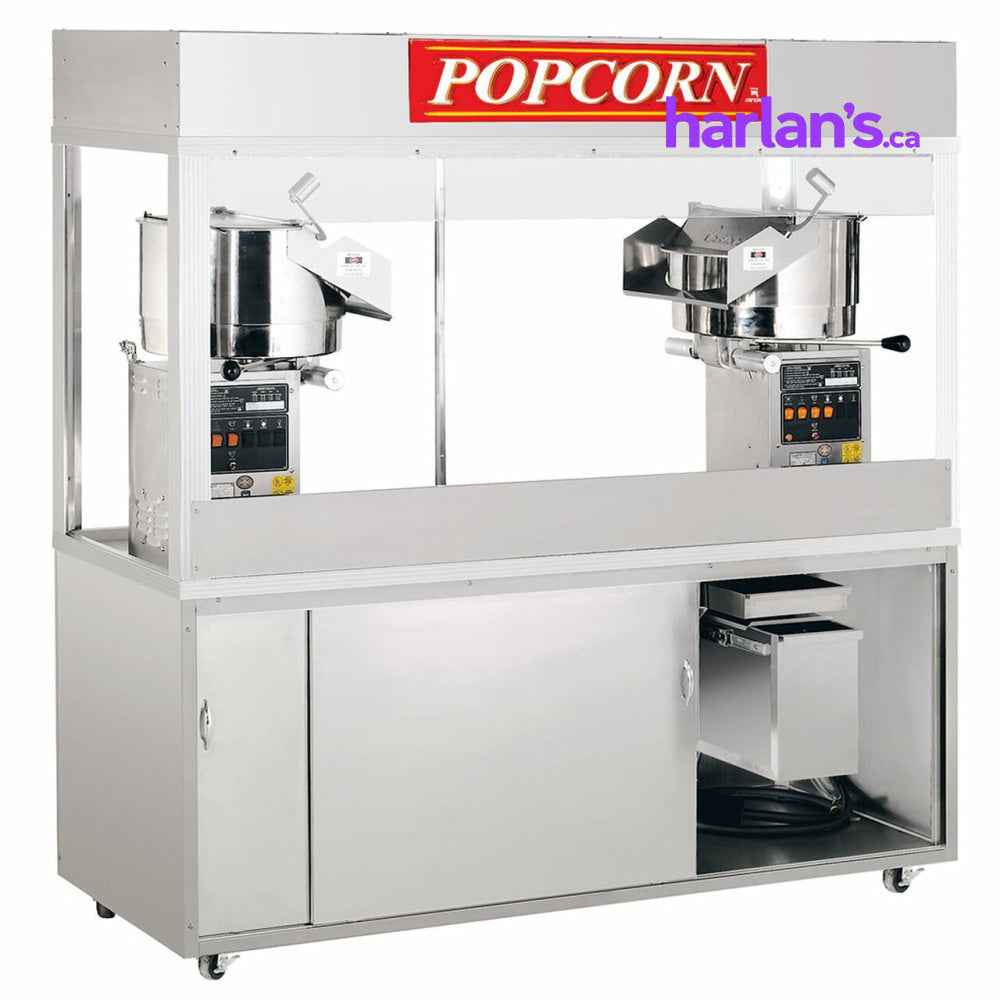 Cretors 60oz Twin Enclosed President 6' Cabinet -Item#PR60D1D-6E1O-X - Call us for pricing