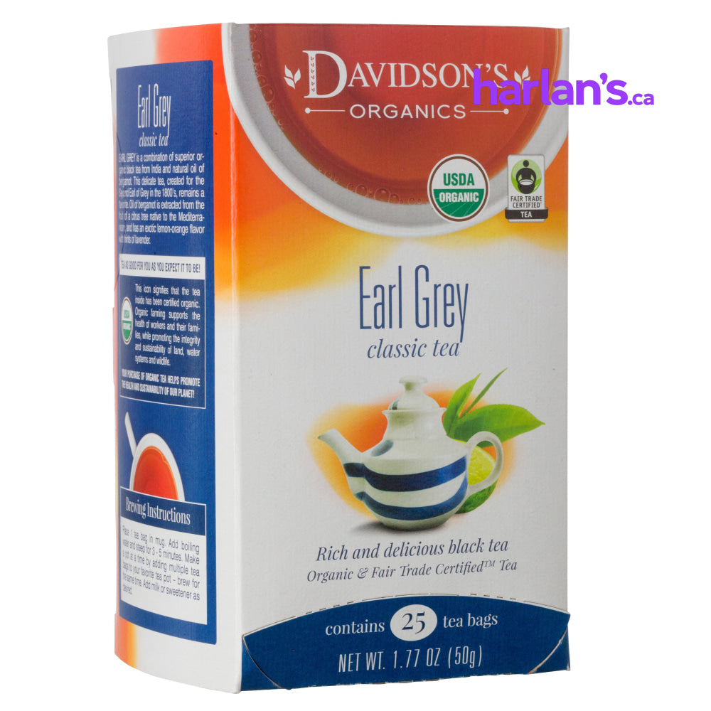Davidson's Earl Grey  (6x25 bags) - Item# 202639 - Harlan Fairbanks Canada
