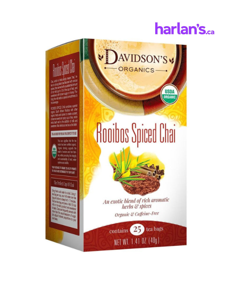Davidson's Rooibos Spiced Chai (6x25 bags) - Item# 202547 - Harlan Fairbanks Canada