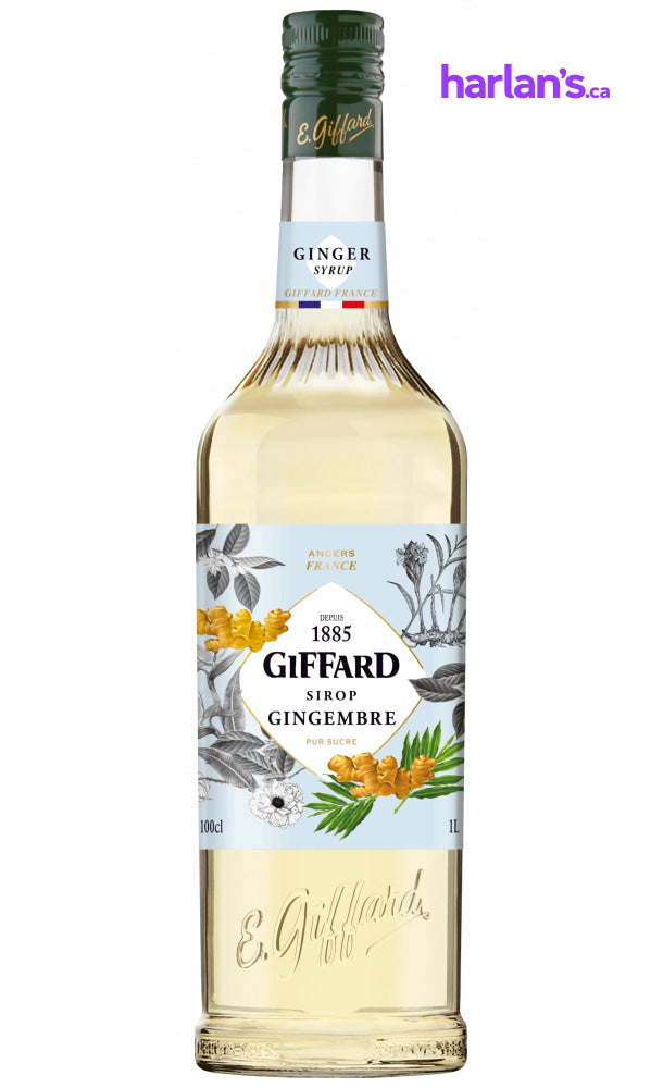 Ginger Syrup (1L | Mix & Match Flavours - groups of 6) - Harlan Fairbanks Canada