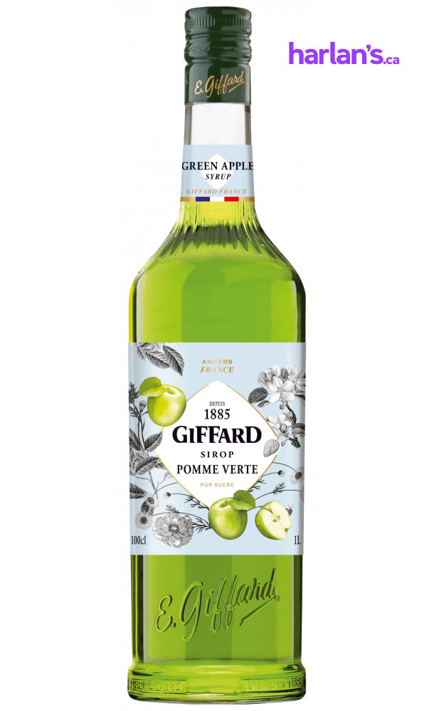 Green Apple Syrup (1L | Mix & Match Flavours - groups of 6) - Harlan Fairbanks Canada
