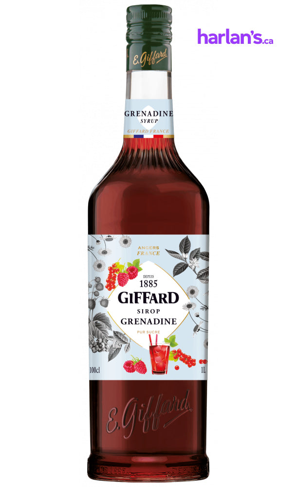 Grenadine Syrup (1L | Mix & Match Flavours - groups of 6) - Harlan Fairbanks Canada