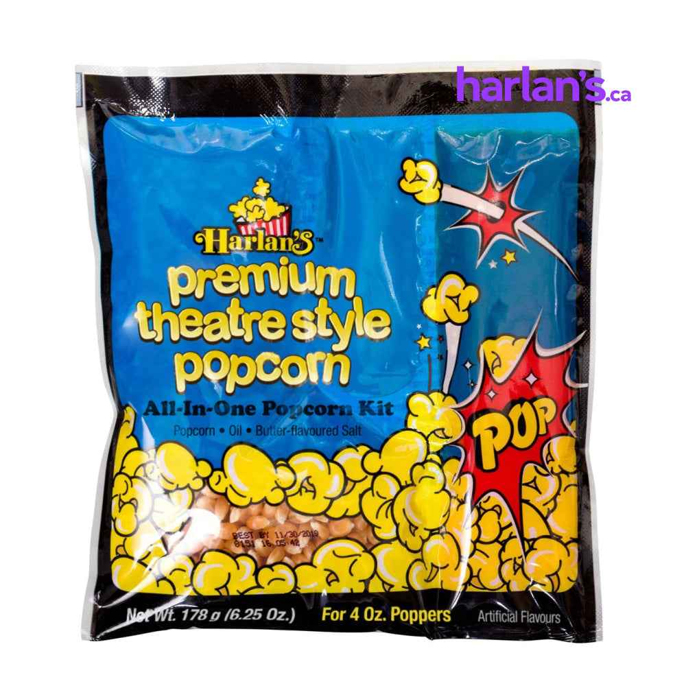 Harlan's All in One Popcorn Kit for 4oz Popper - 24/case -Item#511304