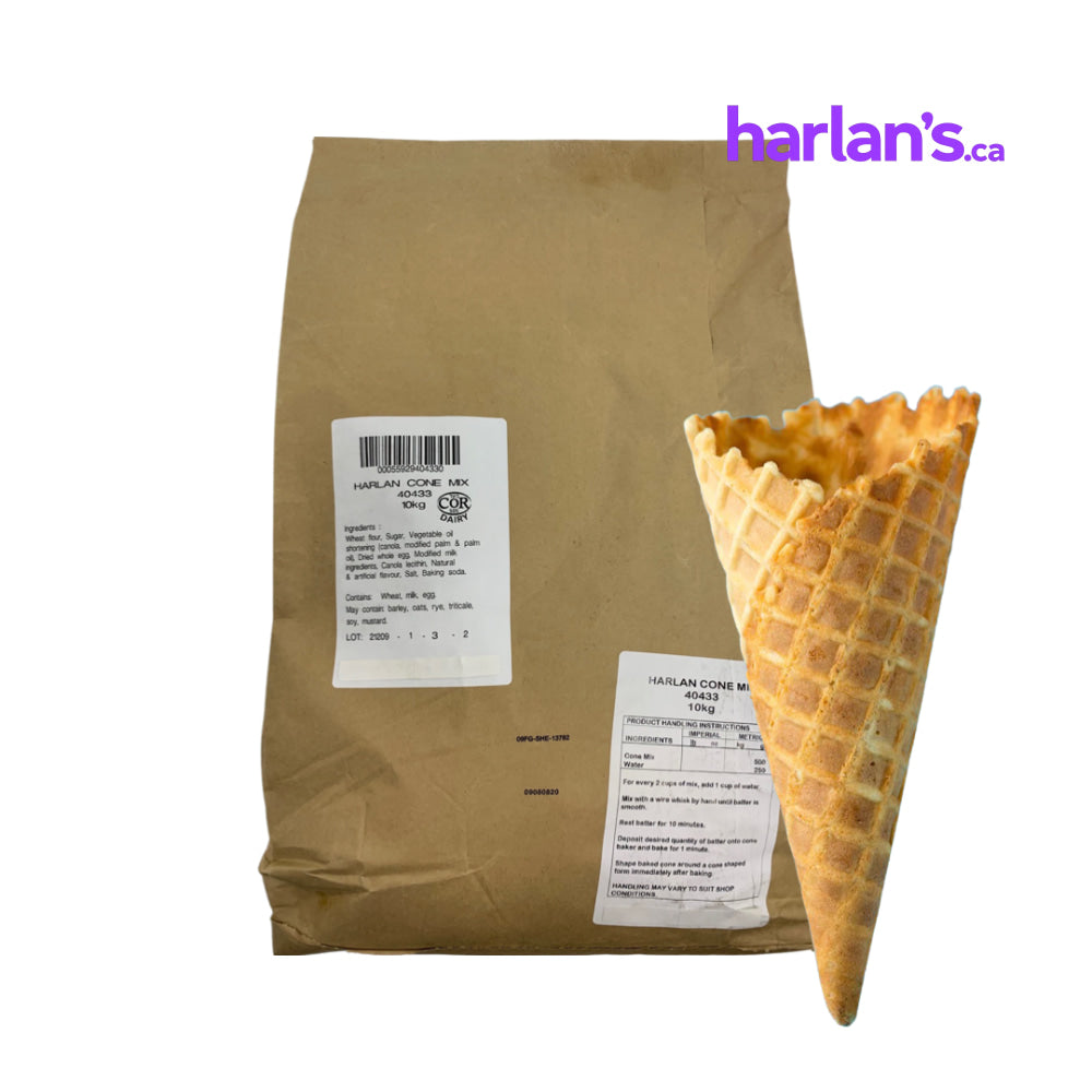 Harlan's Waffle Cone Mix - 10KG Bag -Item#4391 - Harlan Fairbanks Canada