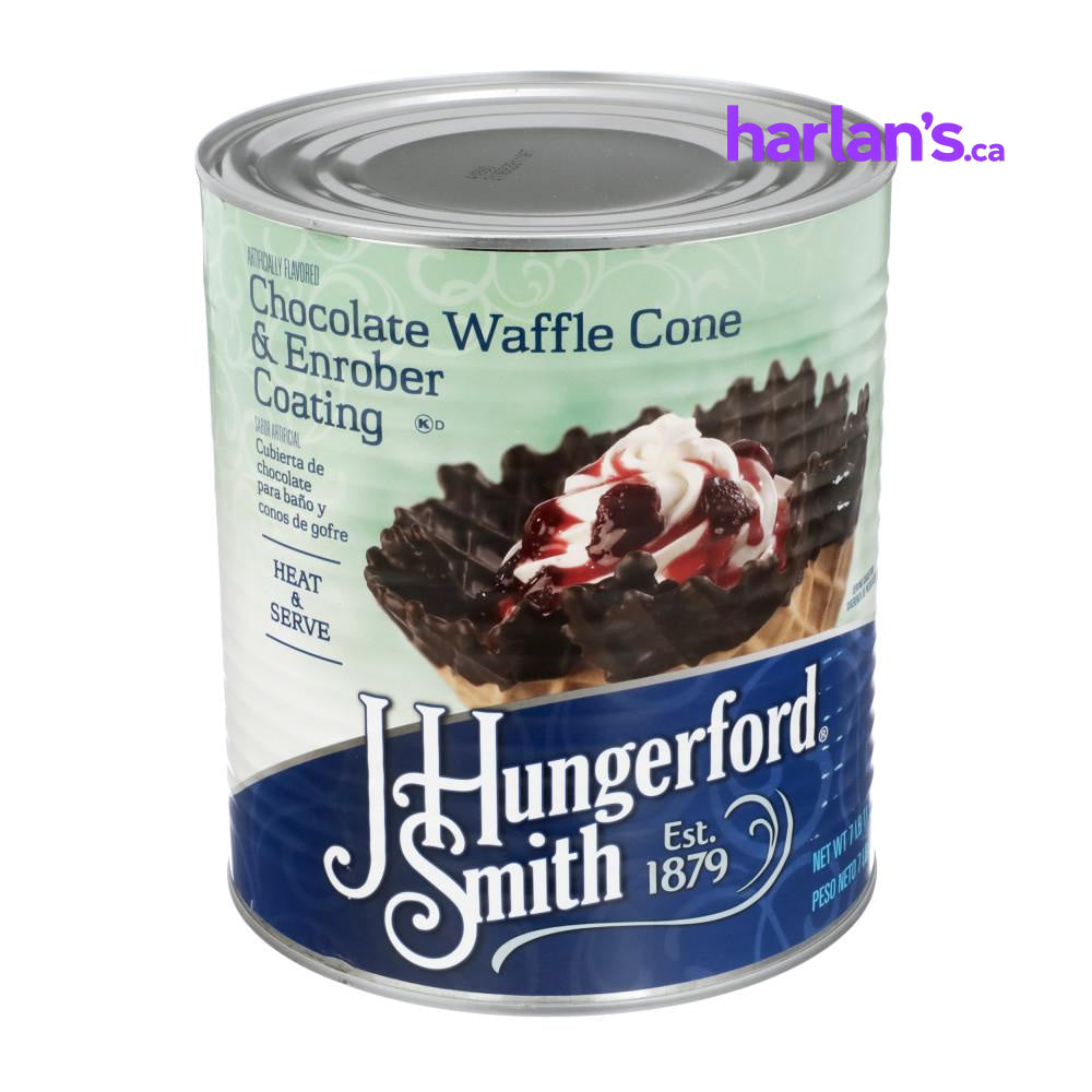 J HUNGERFORD SMITH CHOCOLATE ENROBER COATING - 3 x 100oz CANS -Item#41749 - Harlan Fairbanks Canada