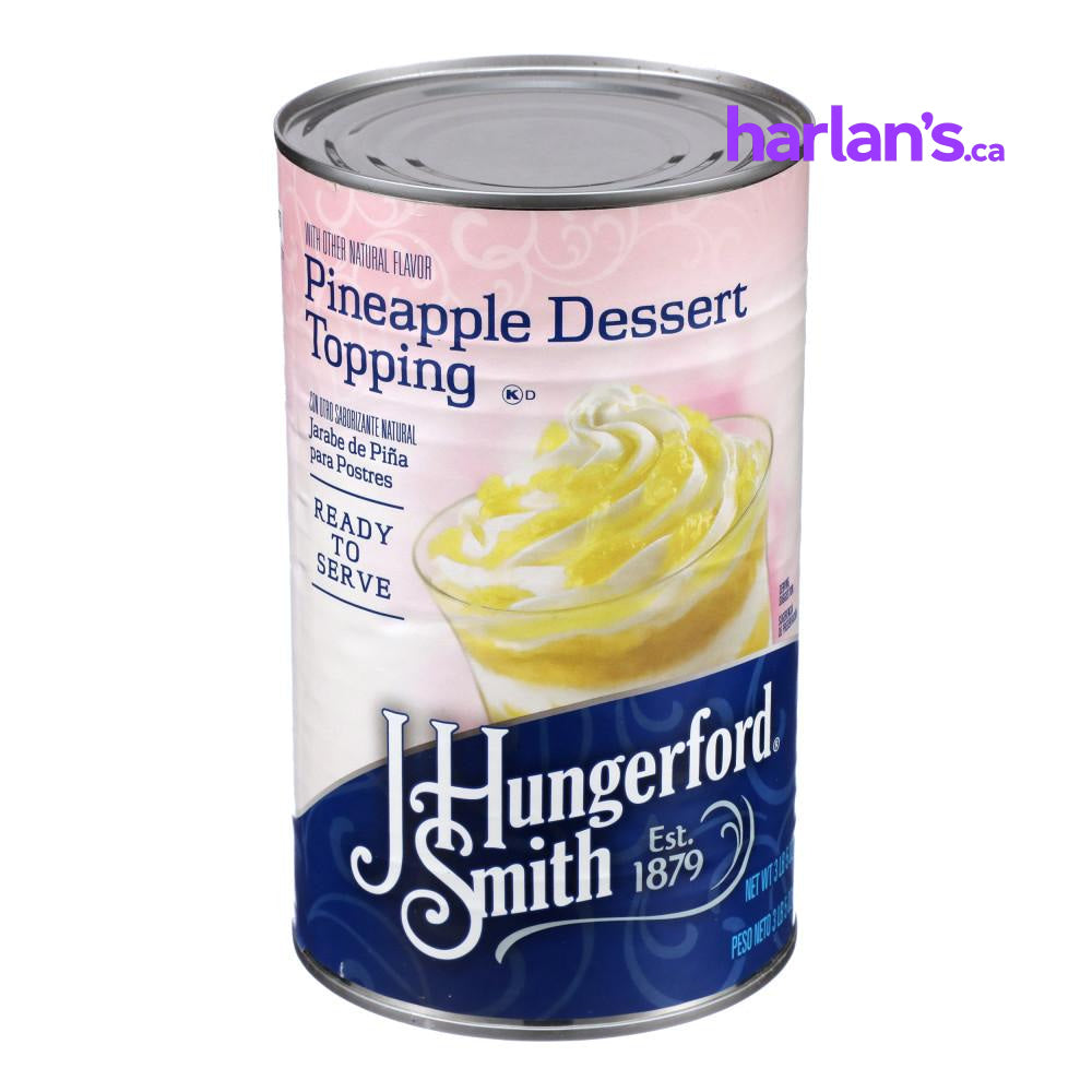 J HUNGERFORD SMITH PINEAPPLE TOPPING - 6 x 46oz Jugs -Item#41465 - Harlan Fairbanks Canada