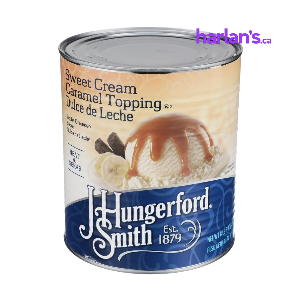 J HUNGERFORD SMITH SWEET CREAM CARAMEL, DULCE DE LECHE - 3 x 100oz CANS -Item#41733 - Harlan Fairbanks Canada