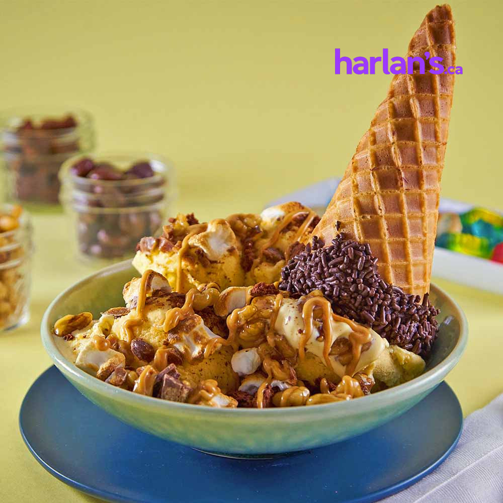 J HUNGERFORD SMITH WALNUT SUNDAE TOPPING, WIDE-MOUTH JUGS - 3 x 125oz JUGS -Item#41795 - Harlan Fairbanks Canada