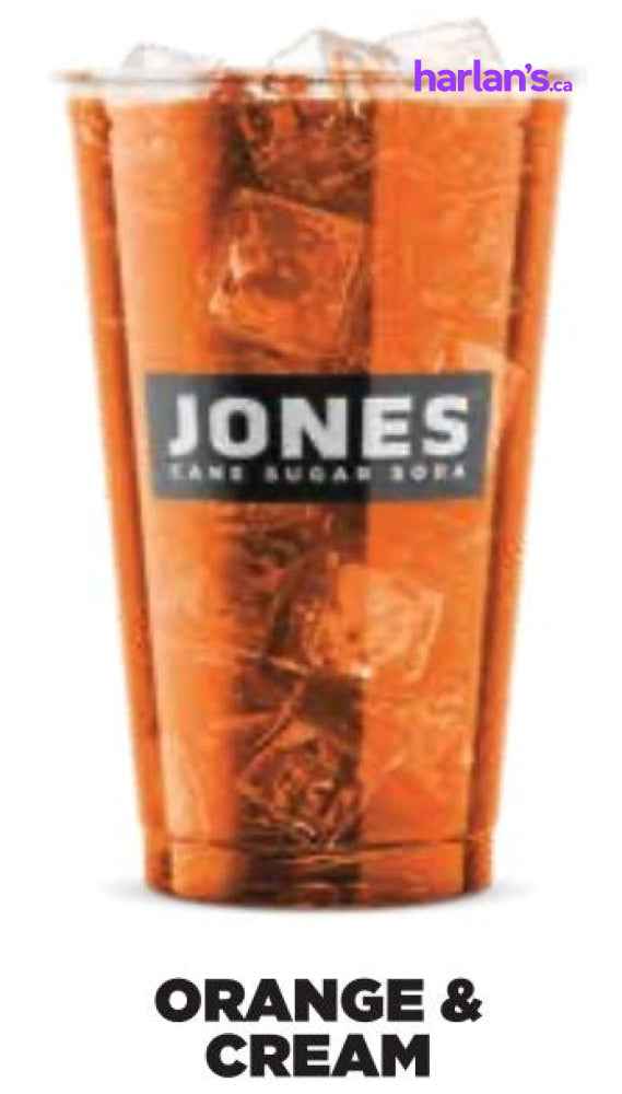 Jones Cane Sugar Fountain Soda - Orange & Cream - 3 gal BIB -Item#16504