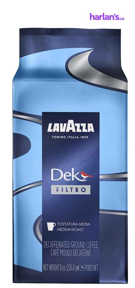 Lavazza Dek Decaff Filter Coffee - Ground - 8 Oz (Pack of 20) -Item#203431