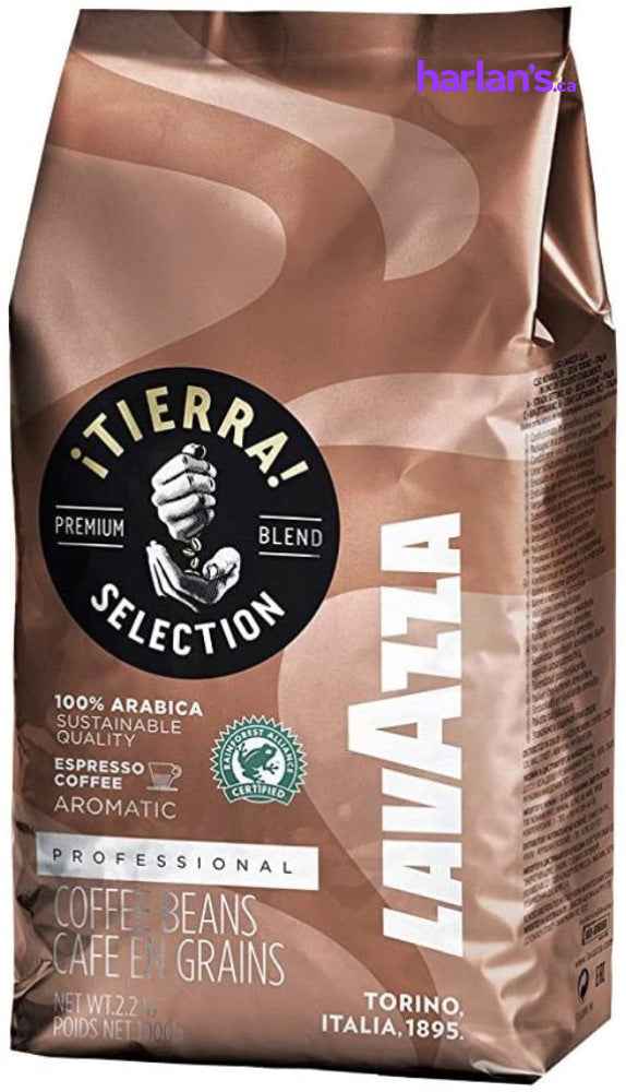 Lavazza Tierra Intenso-Whole Bean Espresso Coffee, Case of 6 x 2.2-Pound Bag -Item#204332