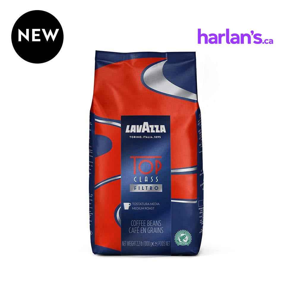 Lavazza Top Class Filtro Whole Bean Coffee Medium Roast 2.2LB Bag (Pack of 6) -Item#203432