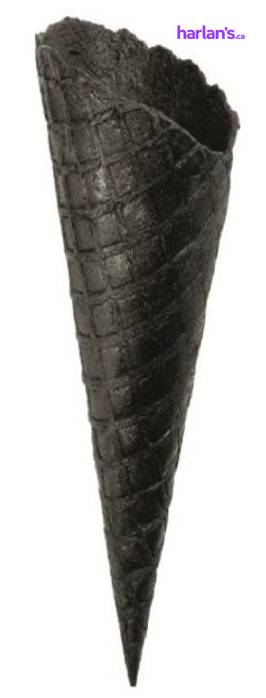 Lunga Slim Charcoal Italian Gelato Waffle Cones - 200/case - Item#43307 PICK UP ONLY - Harlan Fairbanks Canada