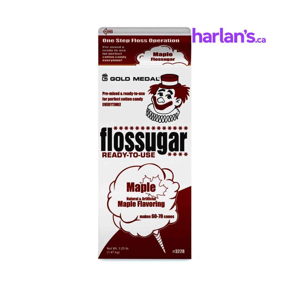 Maple (Maple Syrup) Cotton Candy Flossugar Carton -Item#55228