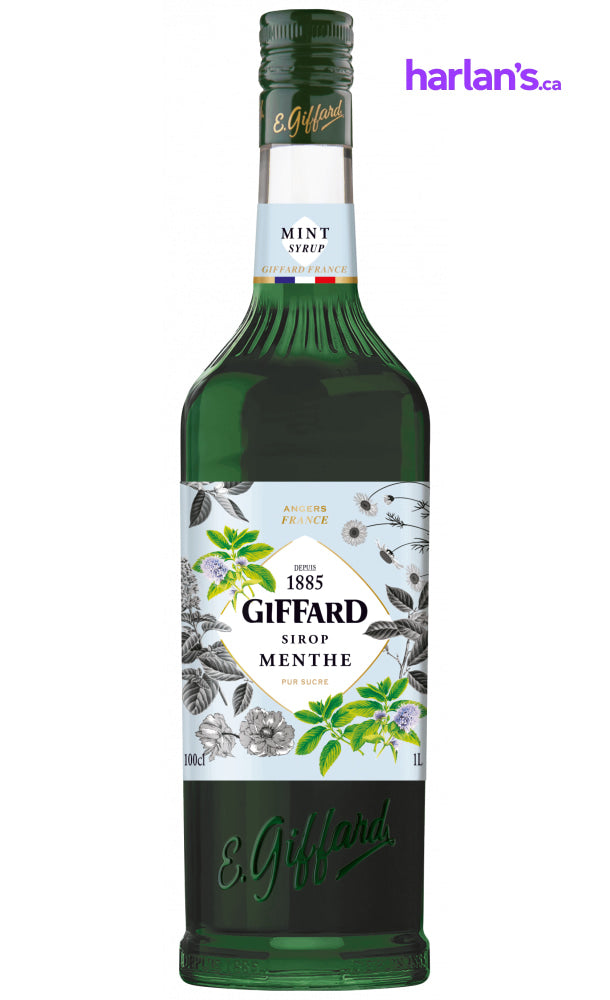 Mint Syrup (1L | Mix & Match Flavours - groups of 6) - Harlan Fairbanks Canada