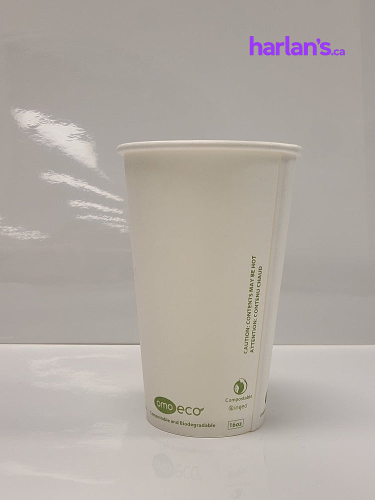 OMO ECO 12oz Hot Paper Cups - 1000/case- Item#8312E - Harlan Fairbanks Canada