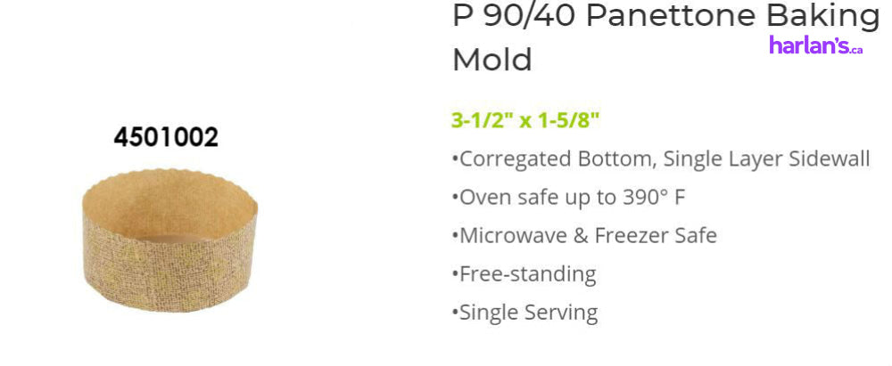 Paper baking Smal Round Mould - P90/40 4501002G - Harlan Fairbanks Canada