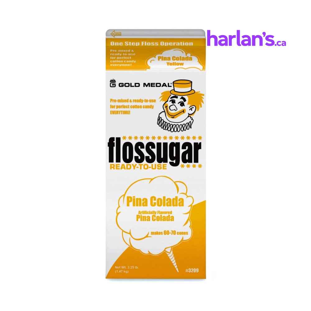 Piña Colada (Pineapple) Cotton Candy Flossugar Carton -Item#55209