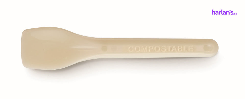 PLA COMPOSTABLE GELATO SPOONS - 9.5CM - 10 KG/ CS - Item # 452010 - Harlan Fairbanks Canada