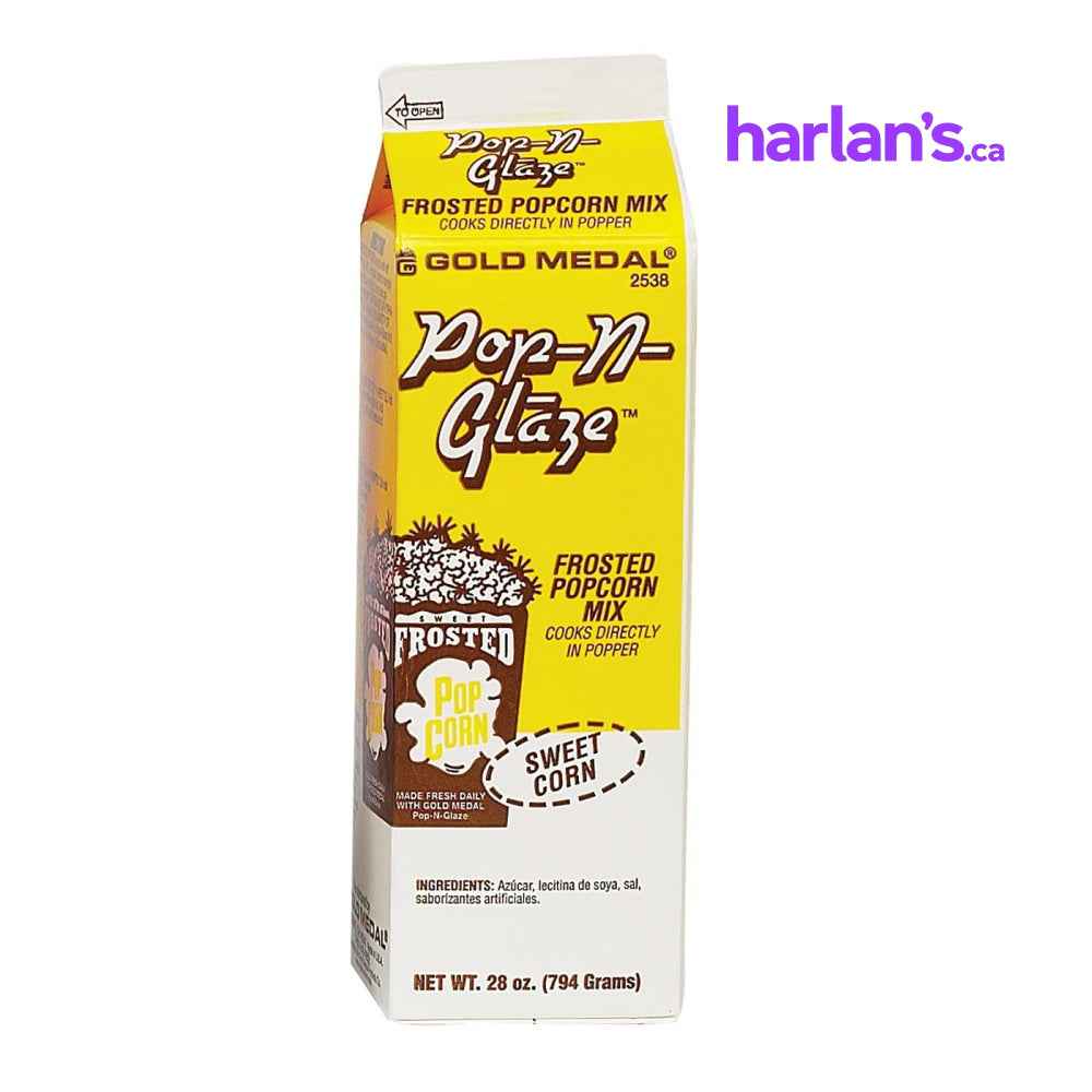 Pop-N-Glaze Neutral Sweet Frosted Popcorn Mix - 28oz Carton -Item#51369