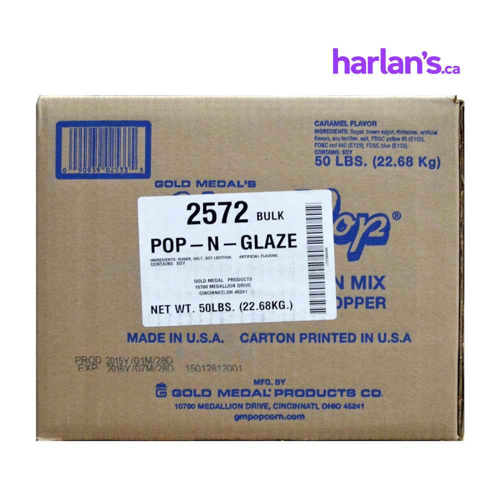 Pop-N-Glaze Neutral Sweet Frosted Popcorn Mix - BULK 50LB Case - Item#51572