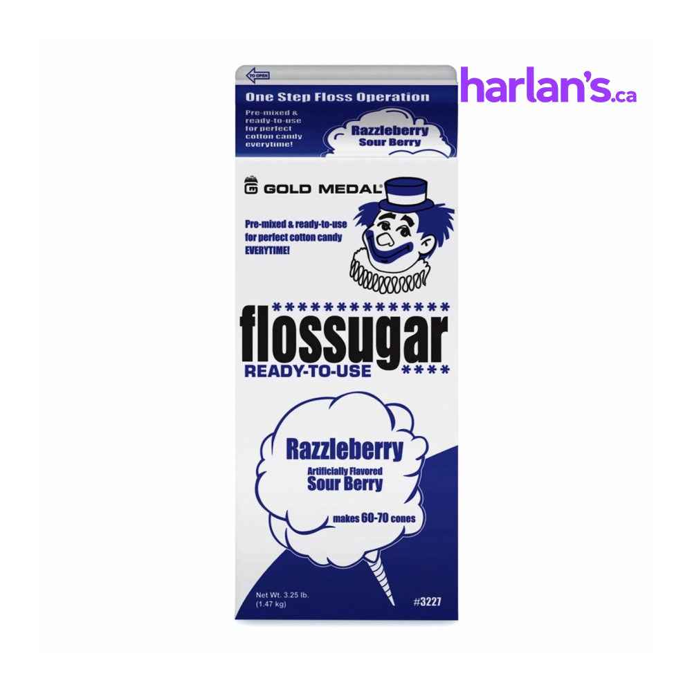 Razzleberry Sour Cotton Candy Flossugar Carton -Item#55227