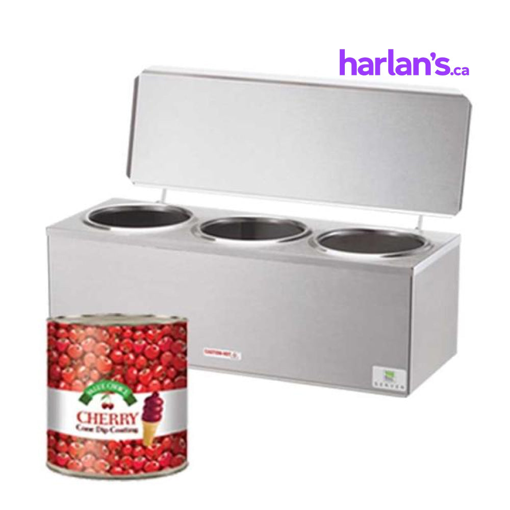 Server D1-3 Triple Dipper - Cone Dip Warmer -Item#40D13 - Harlan Fairbanks Canada
