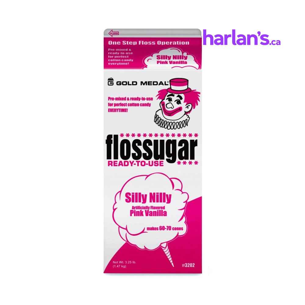 Silly Nilly (Pink Vanilla) Cotton Candy Flossugar Carton -Item#55202
