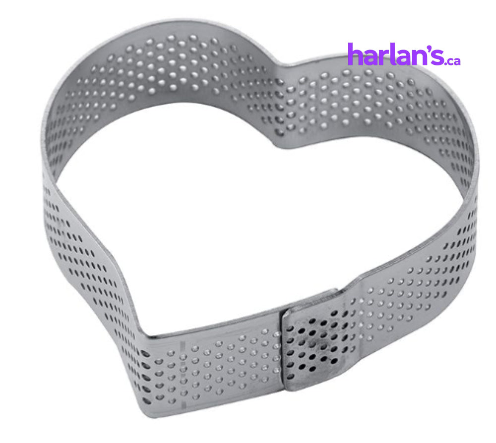 ST. STEEL MICROPERFORATED BAND HEART TART  45XF14 - Harlan Fairbanks Canada