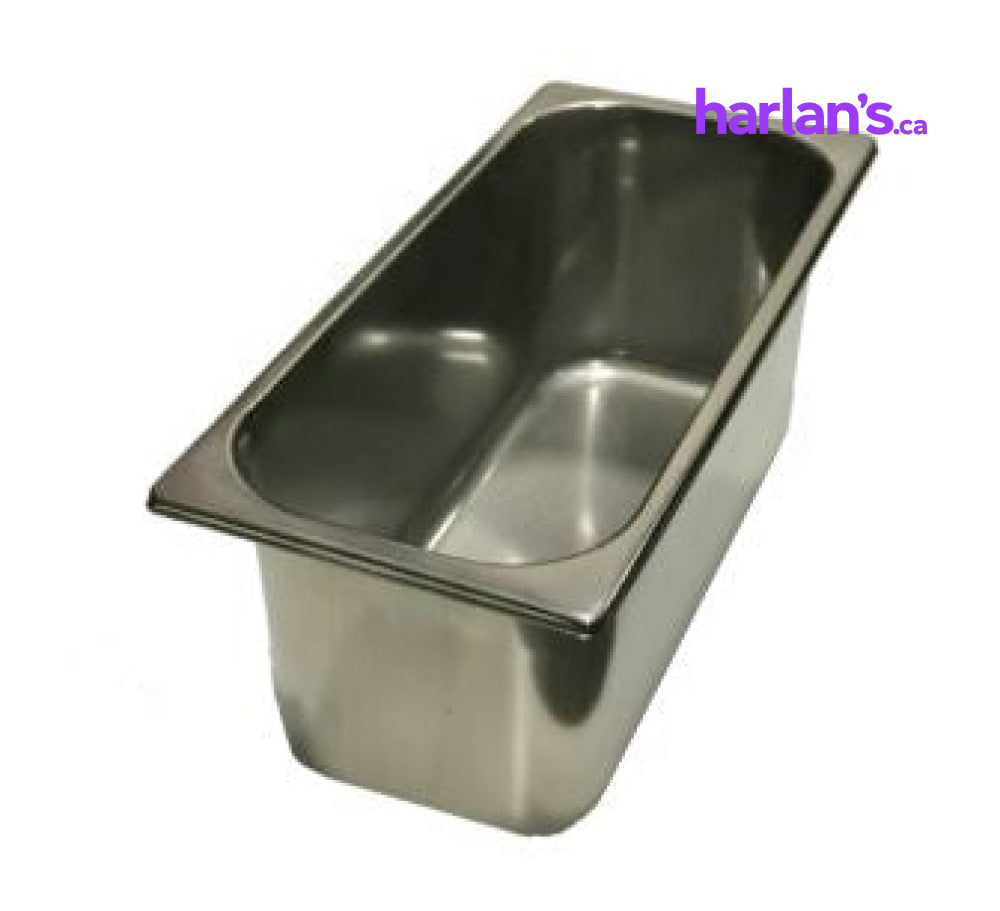Stainless steel Gelato Pans - narrow (360x165x120mm) - Item#45900 - Harlan Fairbanks Canada
