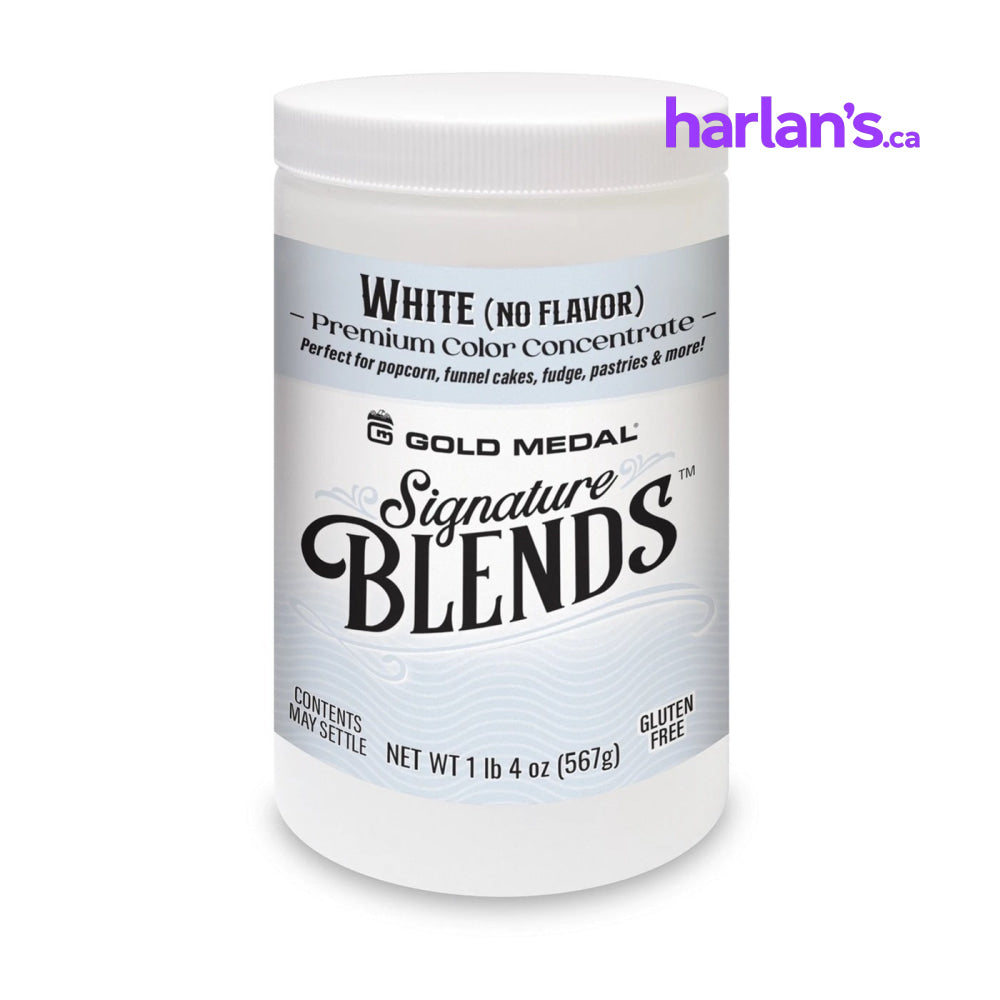 White - Color Only Candy Glaze - No Flavor - Signature Blends™ - Harlan Fairbanks Canada