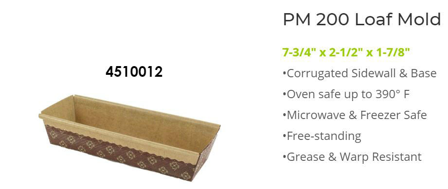 Paper Baking Mould: Loaf - PM200 (26x5x45 cm) 4510012