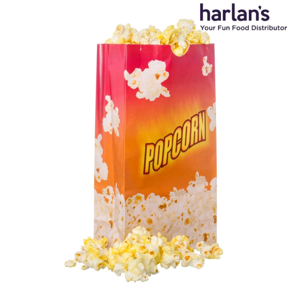 46OZ Red Butter-Proof Popcorn Theatre Bag -1000/case-