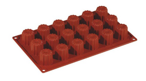 MINI CANNELLE 18 INDENTS SIL RED BRICK  45FR037