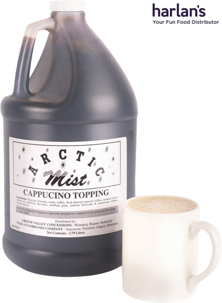 Arctic Mist Syrup Concentrate - Cappuccino - 4 x 4L Jugs-