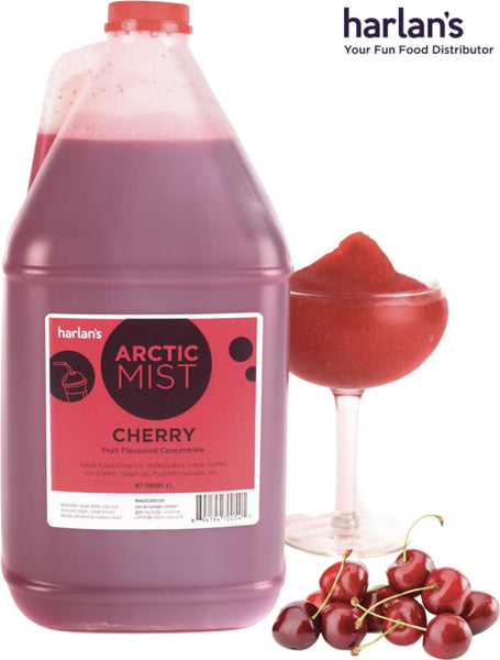 Arctic Mist Syrup Concentrate - Cherry - 4 x 4L Jugs -Item