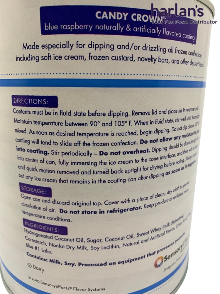 BLUE RASPBERRY CONE DIP - 2 x #10 CANS -Item#416522 – Harlan Fairbanks ...