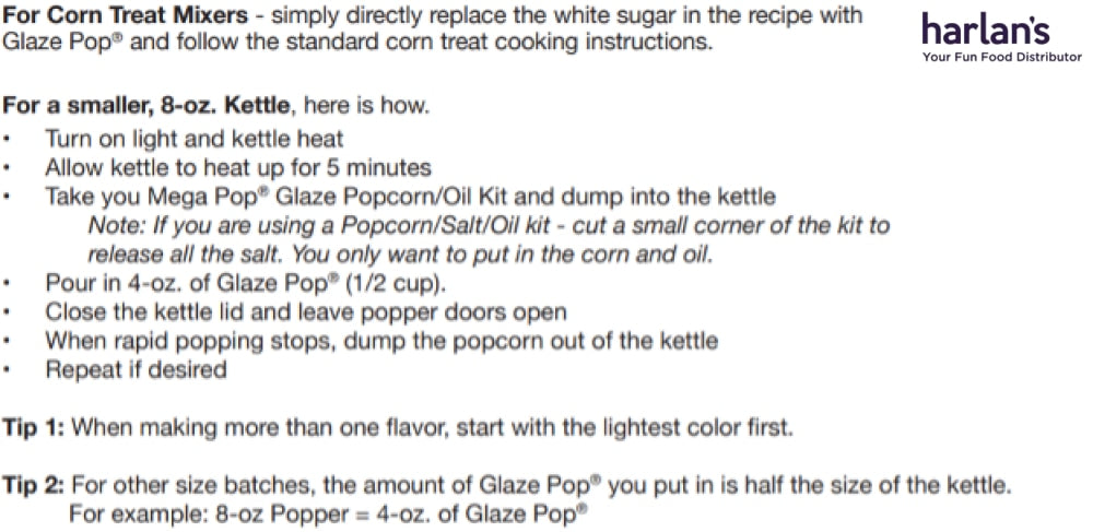 Blue Raspberry Glaze Pop - 28oz Carton -Item#51361 – Harlan Fairbanks ...