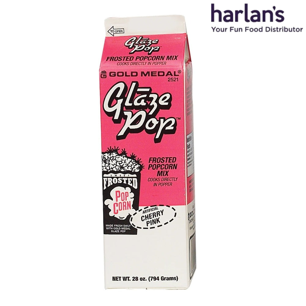 Cherry Pink Glaze Pop - 28oz Carton-