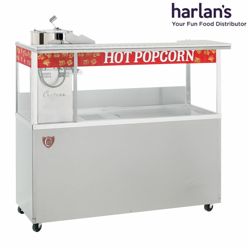 Cretors 60oz Open Top Stadium President 5' Cabinet Popcorn Machine-