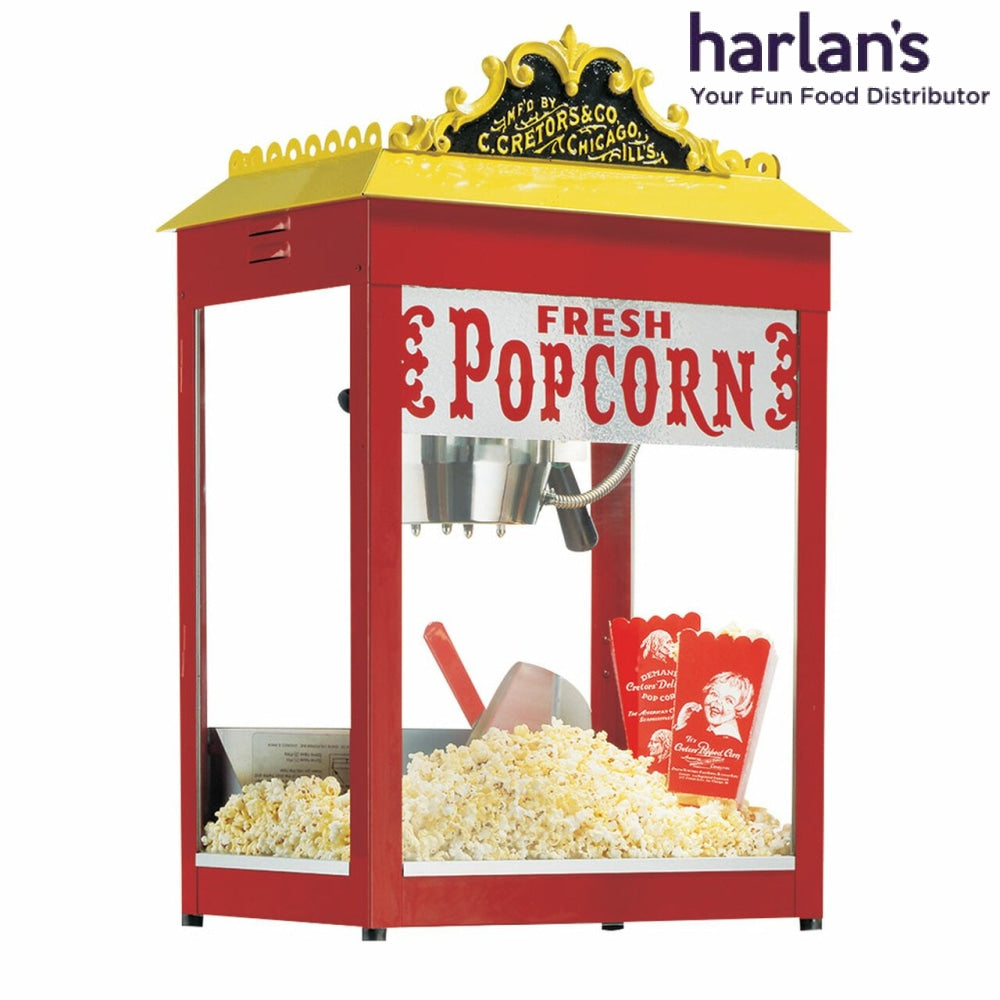 Cretors Antique Goldrush 6oz/8oz Popcorn Machine-